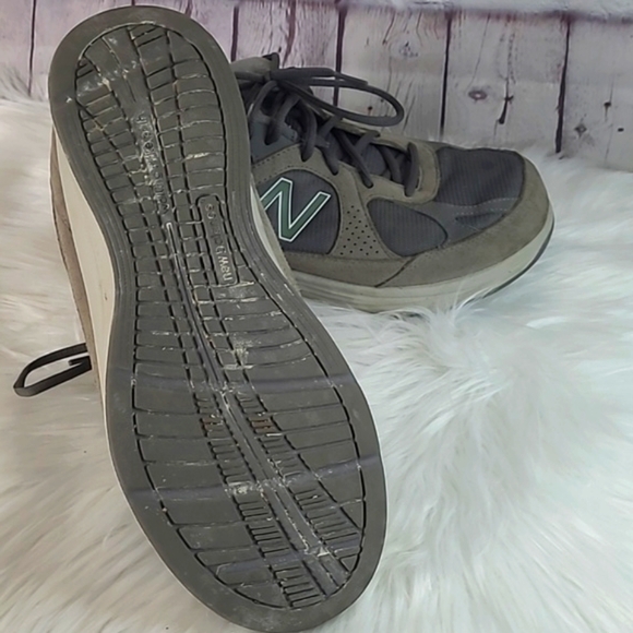 New Balance MW877GT Grey Suede Walking Shoes Sneakers Men’s Size 10.5 - Picture 14 of 17